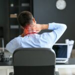 Businessman,Feeling,Neck,Pain,In,Office