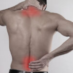 Close,Up,Of,Man,Rubbing,His,Painful,Back.,Pain,Relief,